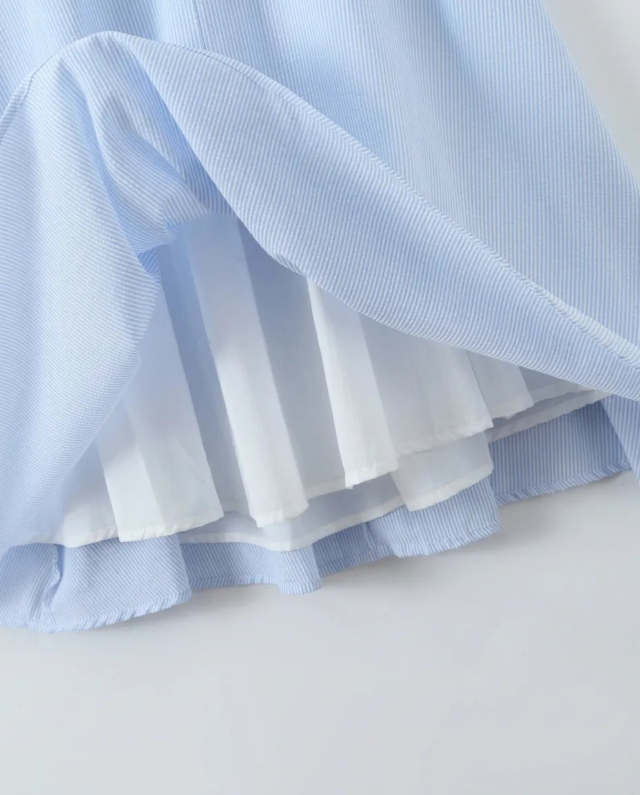 Celeste Midi Dress in blue, detail view