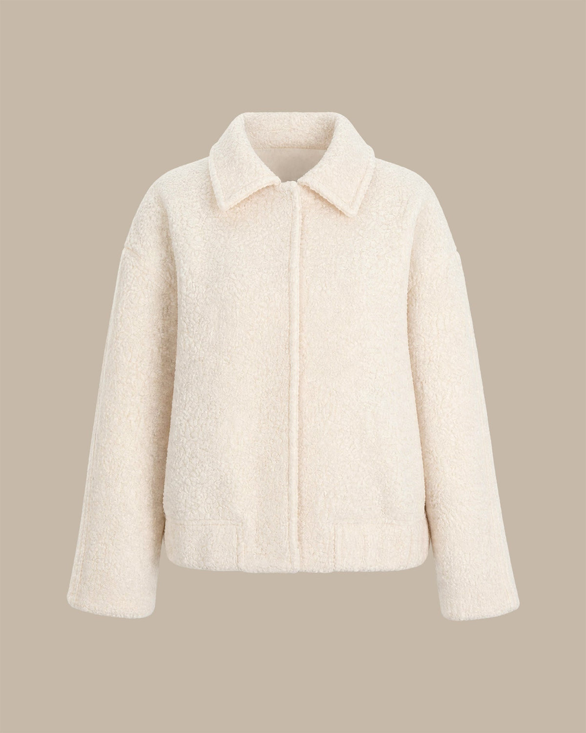 Apricot Solid Single Breasted Jacket