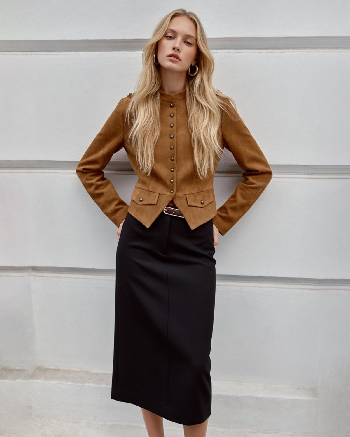 Caramel Single Breasted Jacket