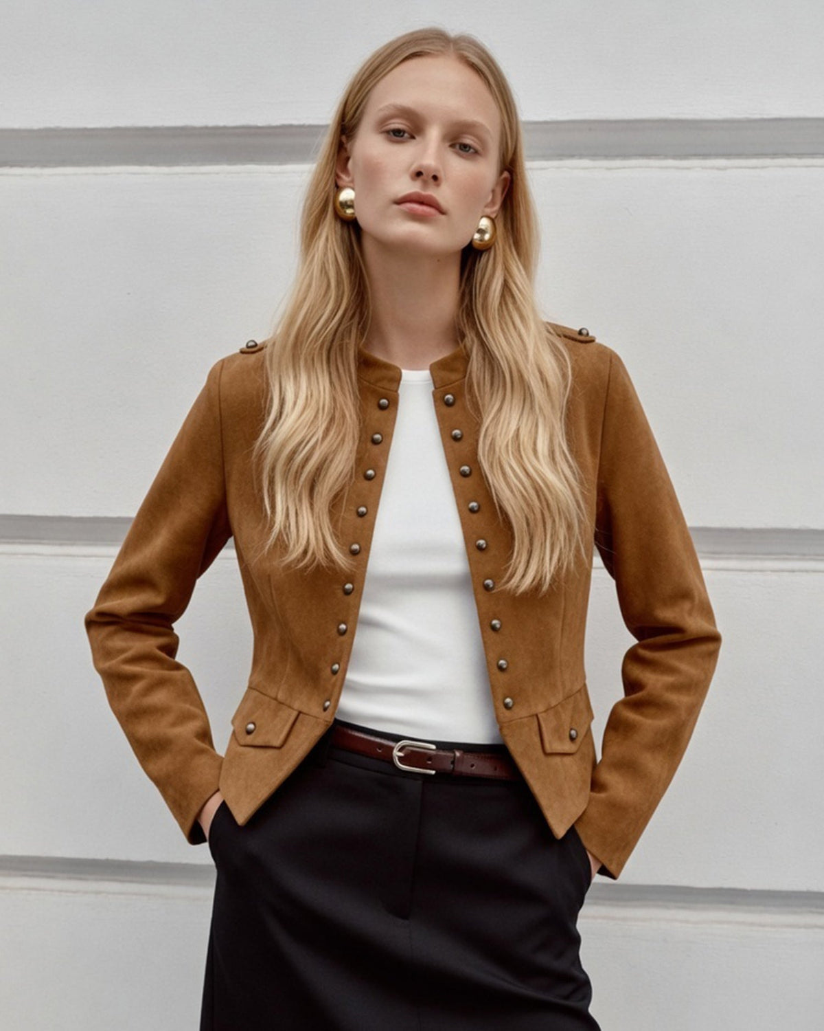 Caramel Single Breasted Jacket